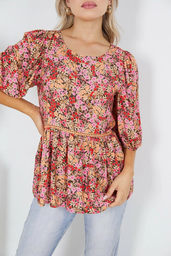 Style Box Mollie Top - Floral Print CLOTHING 6 Style Box Mollie Top - Floral Print CLOTHING