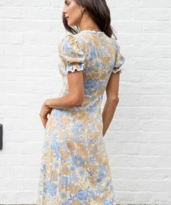 Paper Heart Moreen Dress - Beige Floral DRESSES