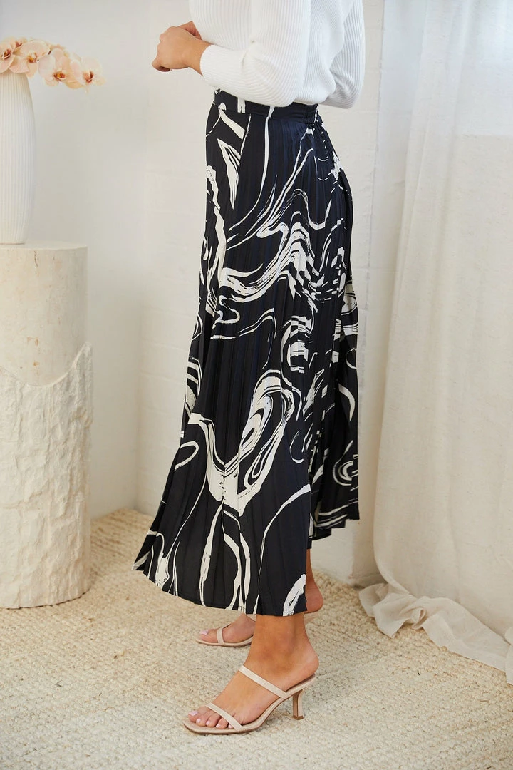 Spicy Sugar Naarah Skirt - Black Print CLOTHING 5 Spicy Sugar Naarah Skirt - Black Print CLOTHING