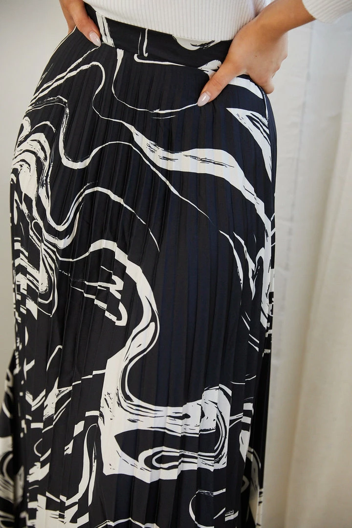 Spicy Sugar Naarah Skirt - Black Print CLOTHING 8 Spicy Sugar Naarah Skirt - Black Print CLOTHING