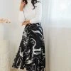 Spicy Sugar Naarah Skirt - Black Print CLOTHING
