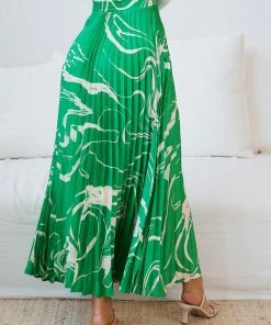 Spicy Sugar Naarah Skirt - Green Print