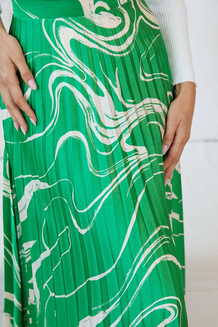 Spicy Sugar Naarah Skirt - Green Print 9 Spicy Sugar Naarah Skirt - Green Print