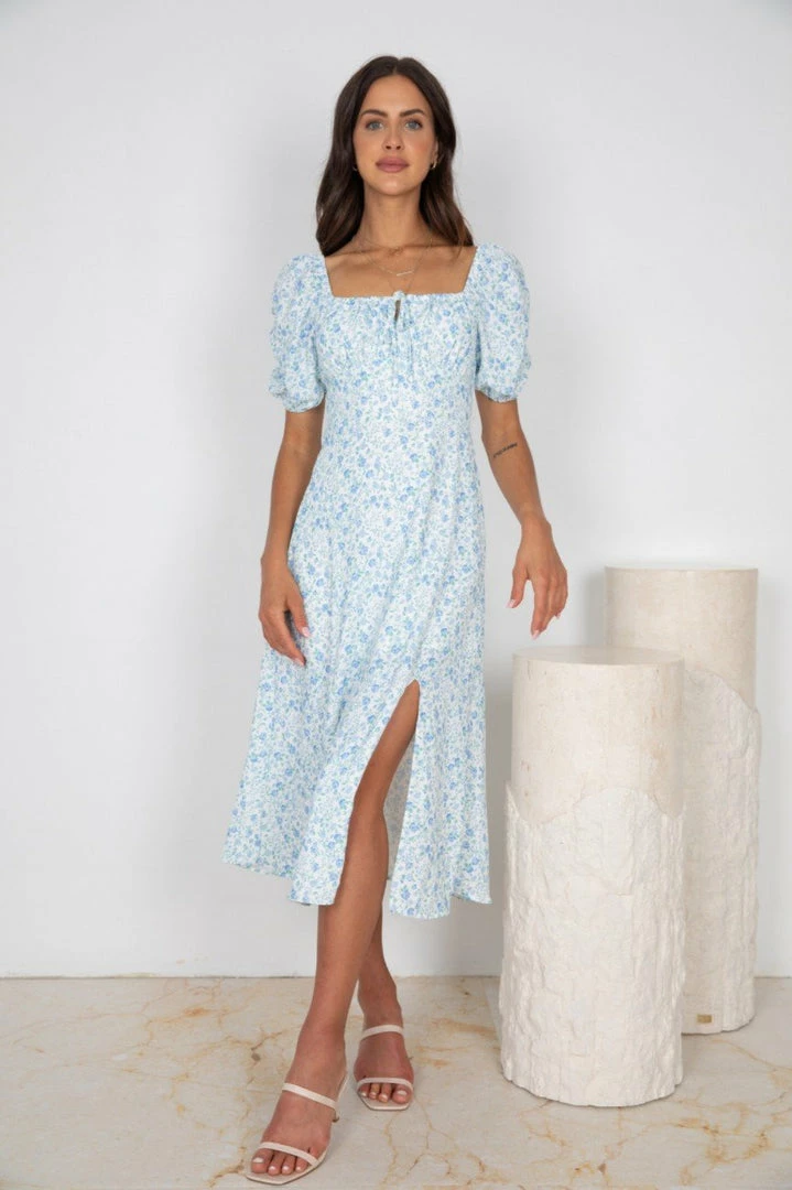 Style Box Nelina Dress - Blue Floral 7 Style Box Nelina Dress - Blue Floral