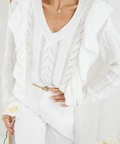 Miracle Fashion CLOTHING Nieva Jumper - White