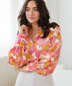 Style Box Nolan Shirt - Multi Floral CLOTHING