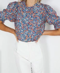 Style Box Normad Top - Blue Floral 12 Style Box Normad Top - Blue Floral