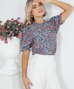Style Box Normad Top - Blue Floral 11 Style Box Normad Top - Blue Floral