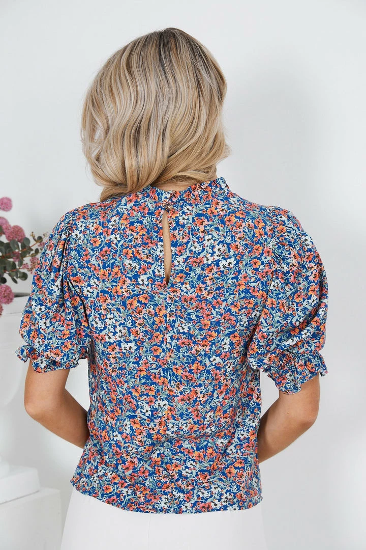 Style Box Normad Top - Blue Floral 4 Style Box Normad Top - Blue Floral