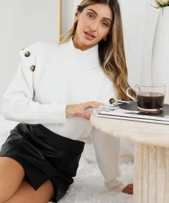 Miracle Fashion CLOTHING North Jumper - White 15 Miracle Fashion CLOTHING North Jumper - White