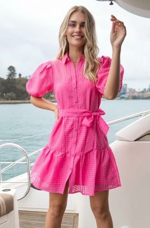 Sunny Girl Notepad Dress - Pink 8 Sunny Girl Notepad Dress - Pink