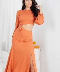 Desire Nyappene Dress - Rust