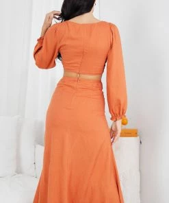 Desire Nyappene Dress - Rust