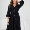 WeLove Fashion Nylia Dress - Black DRESSES
