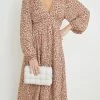 WeLove Fashion Nylia Dress - Mocha Print