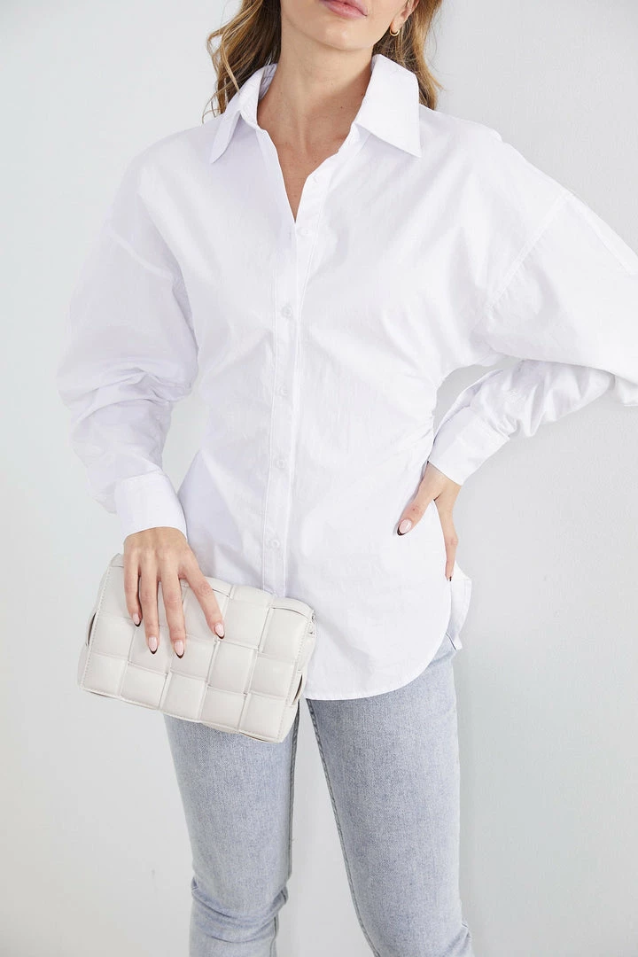 Pink Diamond CLOTHING Nymphas Shirt - White 6 Pink Diamond CLOTHING Nymphas Shirt - White