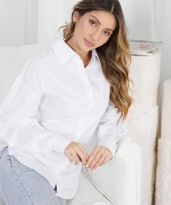 Pink Diamond CLOTHING Nymphas Shirt - White 14 Pink Diamond CLOTHING Nymphas Shirt - White