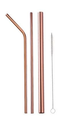 Alibaba Metal Straws - Rose Gold
