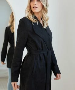 Miracle Fashion CLOTHING Odelia Coat - Black 12 Miracle Fashion CLOTHING Odelia Coat - Black