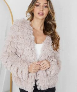 Pink Diamond Jackets & Coats Ophelle Jacket - Beige 12 Pink Diamond Jackets & Coats Ophelle Jacket - Beige