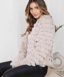 Pink Diamond Jackets & Coats Ophelle Jacket - Beige 14 Pink Diamond Jackets & Coats Ophelle Jacket - Beige