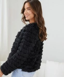 Pink Diamond Ophelle Jacket - Black