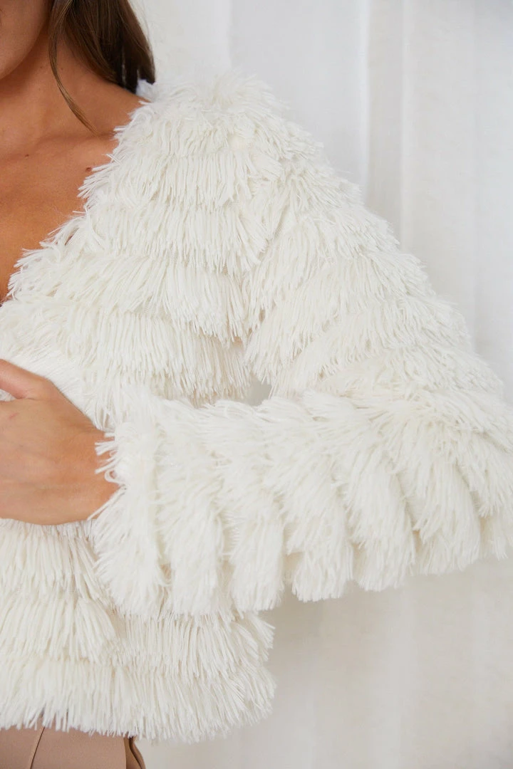 Pink Diamond CLOTHING Ophelle Jacket - White 9 Pink Diamond CLOTHING Ophelle Jacket - White