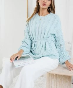 Miracle Fashion CLOTHING Oriel Jumper - Ice Blue