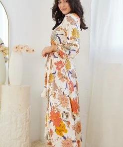 Qtrend Fashion PTY LTD Orlace Dress - Cream Floral