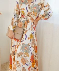 Qtrend Fashion PTY LTD Orlace Dress - Cream Floral