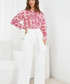 Miracle Fashion Ottilie Shirt - Floral Print CLOTHING