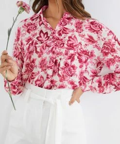 Miracle Fashion Ottilie Shirt - Floral Print CLOTHING