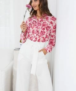 Miracle Fashion Ottilie Shirt - Floral Print CLOTHING