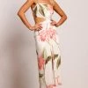 Pasduchas Palmarosa Twist Midi - Ivory Floral DRESSES
