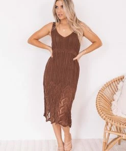 Paper Heart CLOTHING Castaway Dress - Chocolate