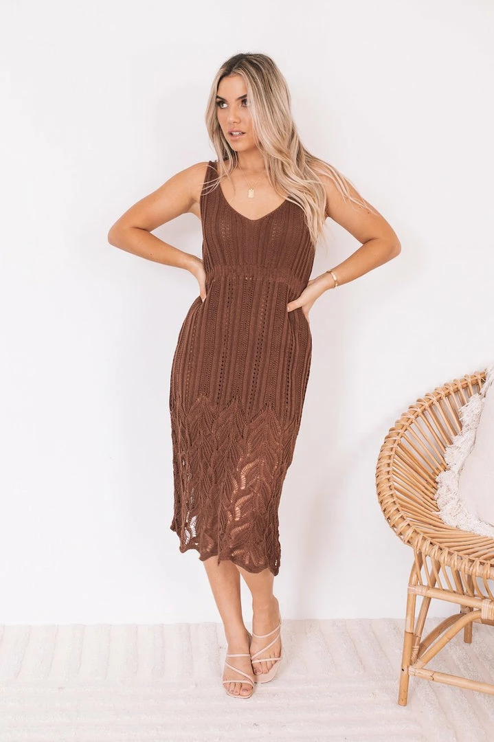 Paper Heart CLOTHING Castaway Dress - Chocolate 4 Paper Heart CLOTHING Castaway Dress - Chocolate