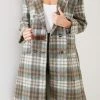 Pink Diamond Paislee Coat - Green Check