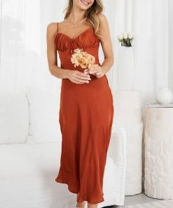 Kaarlo Fashion Pty Ltd DRESSES Palmira Dress - Rust