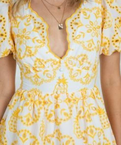 Wild Ginger DRESSES Pania Dress - White Print