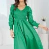 Miracle Fashion Paperine Dress - Green 2 Miracle Fashion Paperine Dress - Green