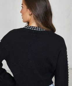 Pink Diamond CLOTHING Patches Knit - Black