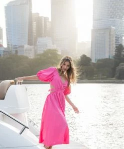 Wild Ginger Paulene Dress - Pink DRESSES 17 Wild Ginger Paulene Dress - Pink DRESSES