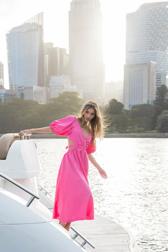 Wild Ginger Paulene Dress - Pink DRESSES 10 Wild Ginger Paulene Dress - Pink DRESSES