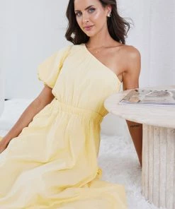 Pink Diamond DRESSES Perlita Dress - Yellow