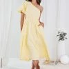 Pink Diamond DRESSES Perlita Dress - Yellow
