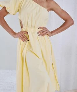 Pink Diamond DRESSES Perlita Dress - Yellow