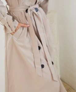 Dream House CLOTHING Persis Trench Coat - Mocha