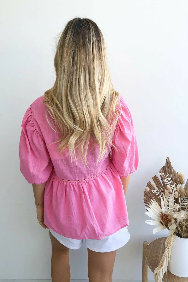 Ebby And I Tonya Top - Pink CLOTHING 4 Ebby And I Tonya Top - Pink CLOTHING