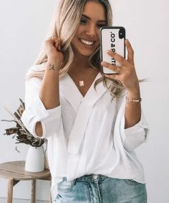 Valeria CLOTHING Plato Top - White