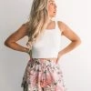 RedBerry CLOTHING Kimmie Shorts - Pink Print